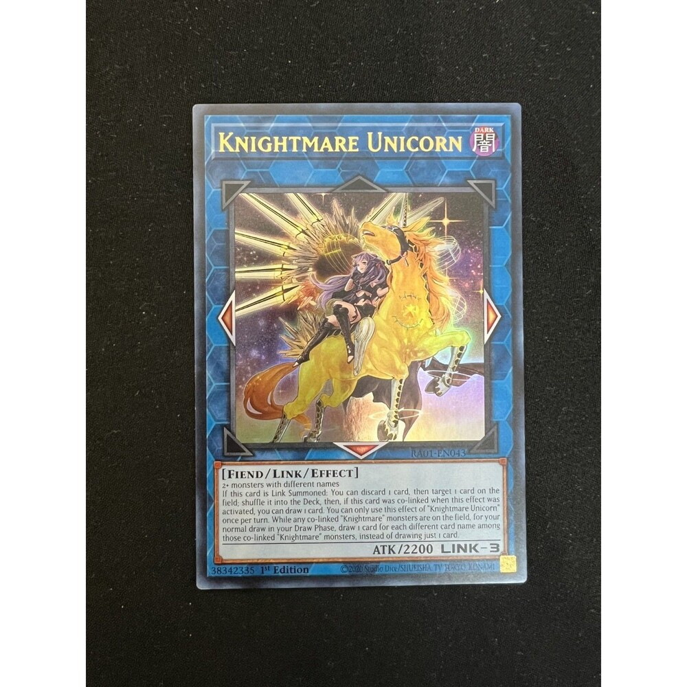 Knightmare Unicorn RA01-EN043 Ultra Rare 1st Edition Yu-Gi-Oh!